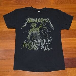 Metallica "...And Justice For All" Black T-shirt Mens Size M.
